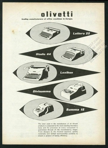 1954 olivetti lettera - olivetti,